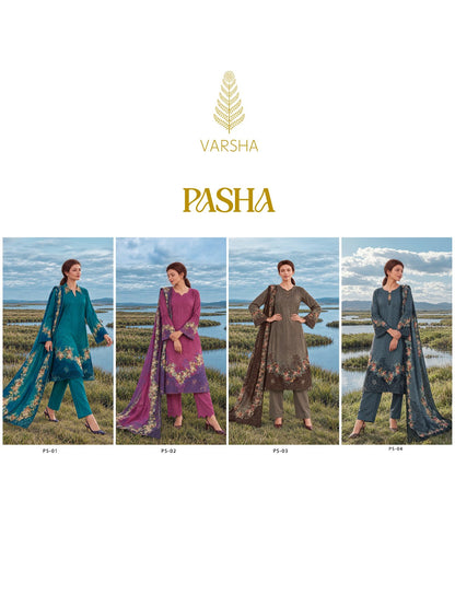 Pasha Varshaa Viscose Pashmina Suits Exporter India