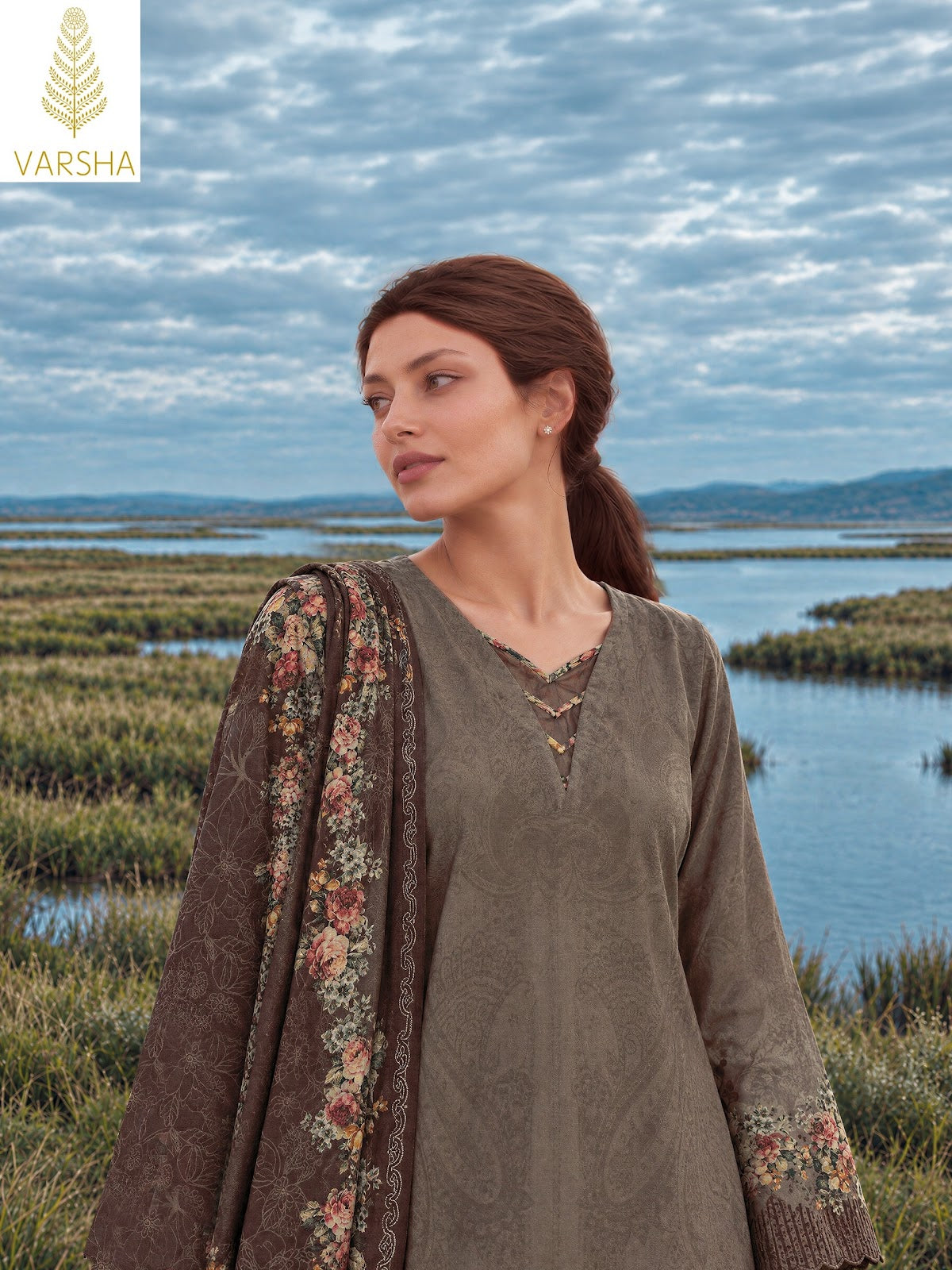 Pasha Varshaa Viscose Pashmina Suits Exporter India