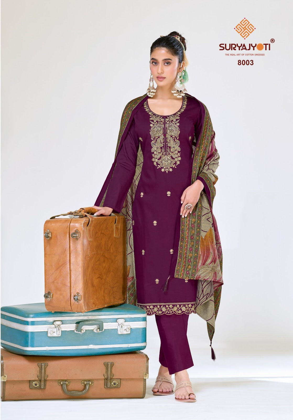 Pashan Vol 8 Suryajyoti Jaam Satin Pant Style Suits Wholesale Rate
