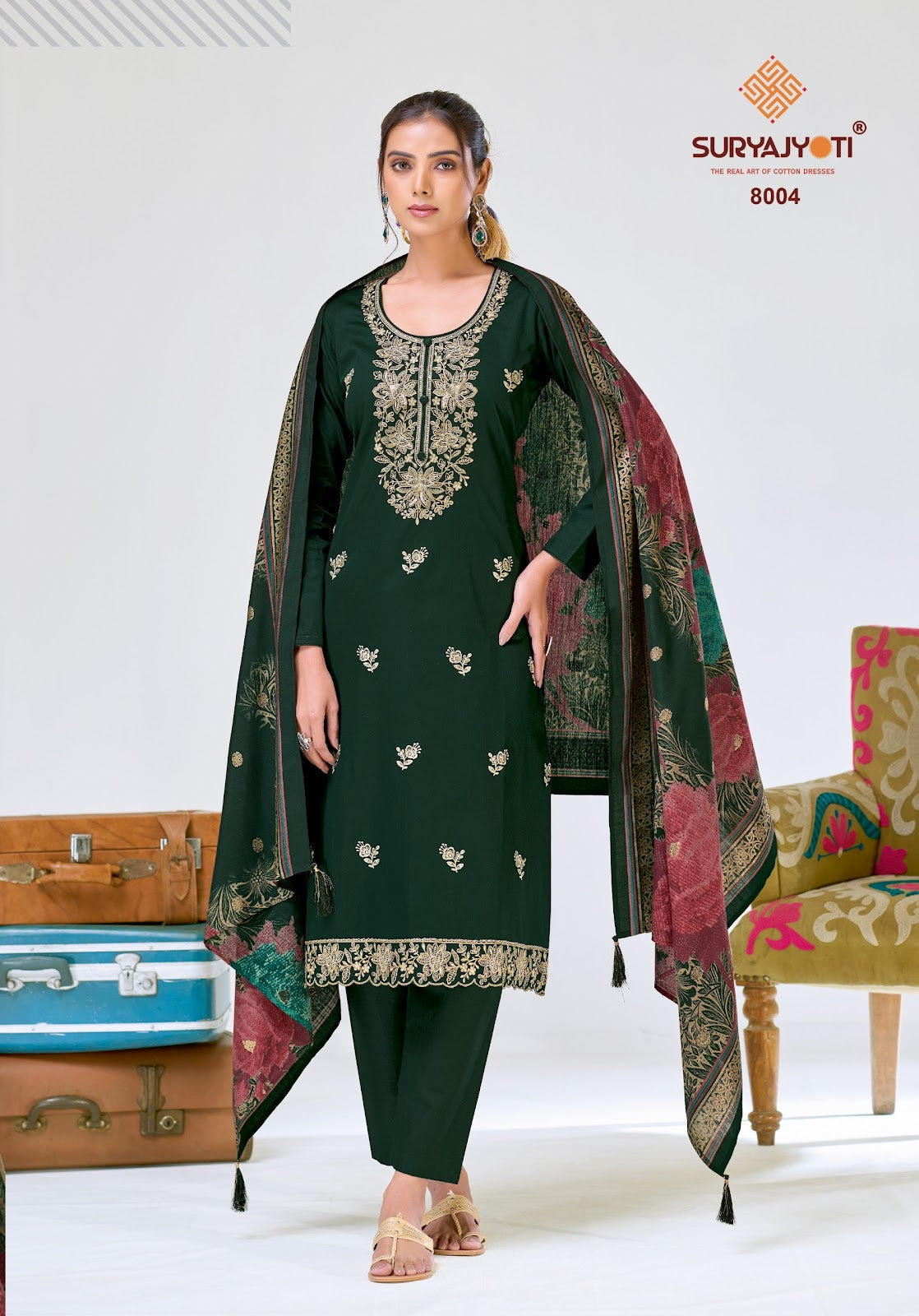 Pashan Vol 8 Suryajyoti Jaam Satin Pant Style Suits Wholesale Rate