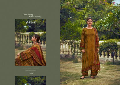 Pashm Noor Jay Vijay Jacquard Pashmina Suits Supplier
