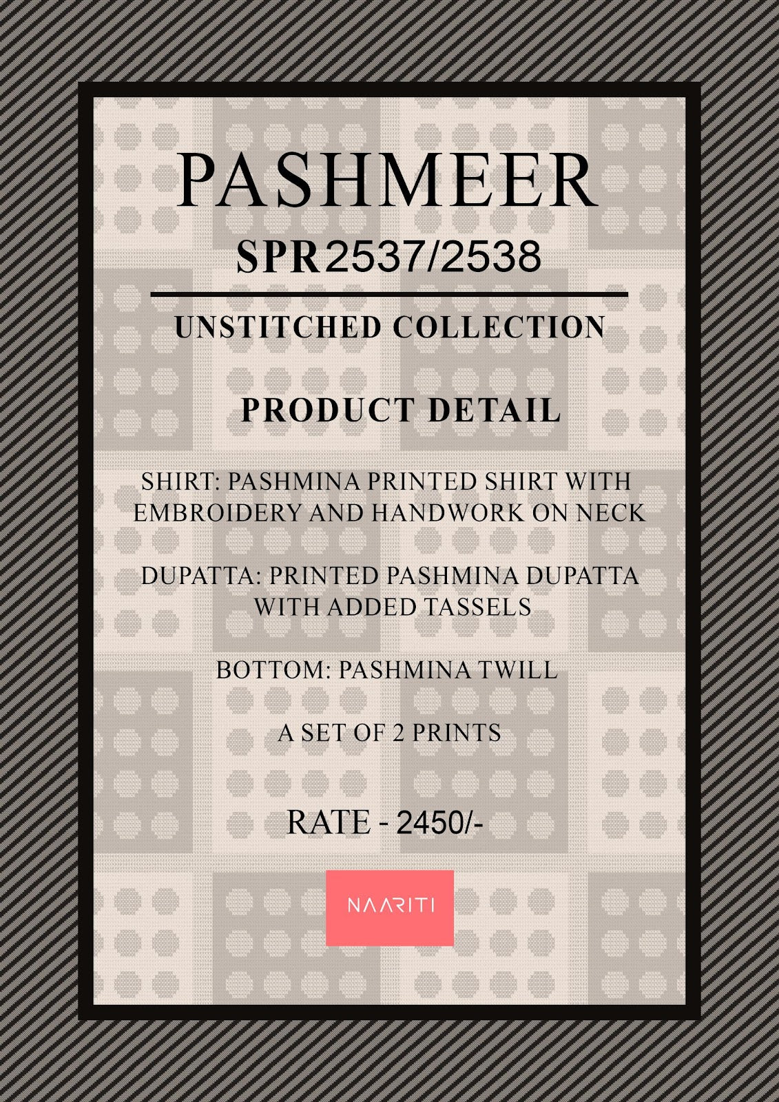 Pashmeer Naariti Pashmina Suits Manufacturer Ahmedabad