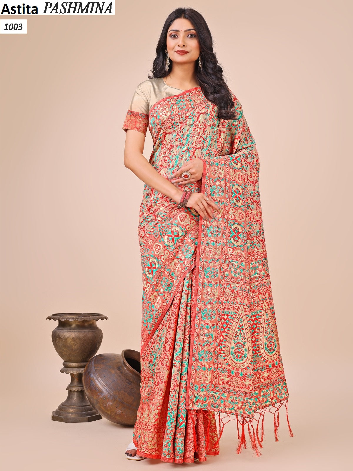 Pashmina 1001-1004 Astita Cotton Sarees Wholesale Price