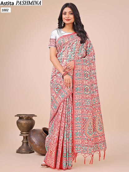Pashmina 1001-1004 Astita Cotton Sarees Wholesale Price