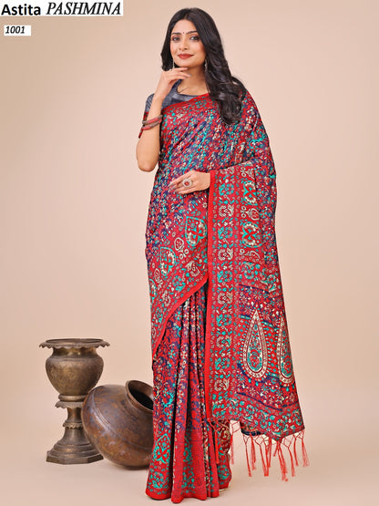 Pashmina 1001-1004 Astita Cotton Sarees Wholesale Price