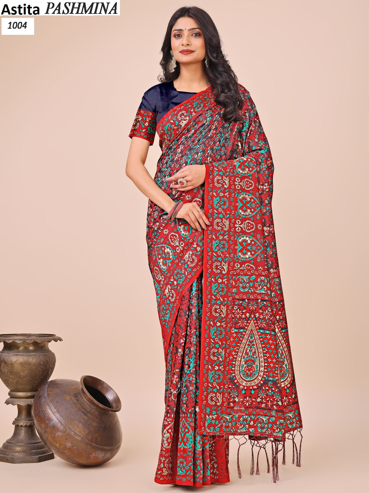 Pashmina 1001-1004 Astita Cotton Sarees Wholesale Price