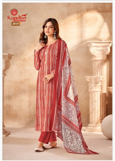 Pashmina Gold Vol 2 Kundan Cotton Dress Material Supplier India