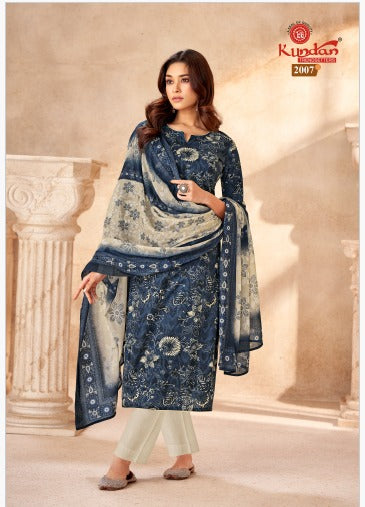 Pashmina Gold Vol 2 Kundan Cotton Dress Material Supplier India