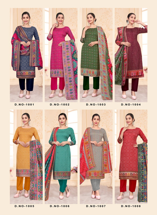 Pashmina Shwal Vol 18 Sat Pant Style Suits Wholesale Price