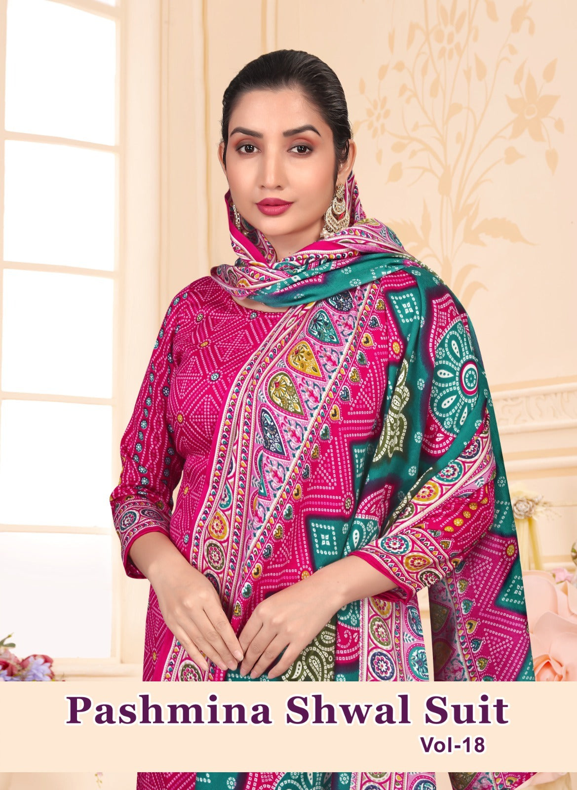 Pashmina Shwal Vol 18 Sat Pant Style Suits Wholesale Price