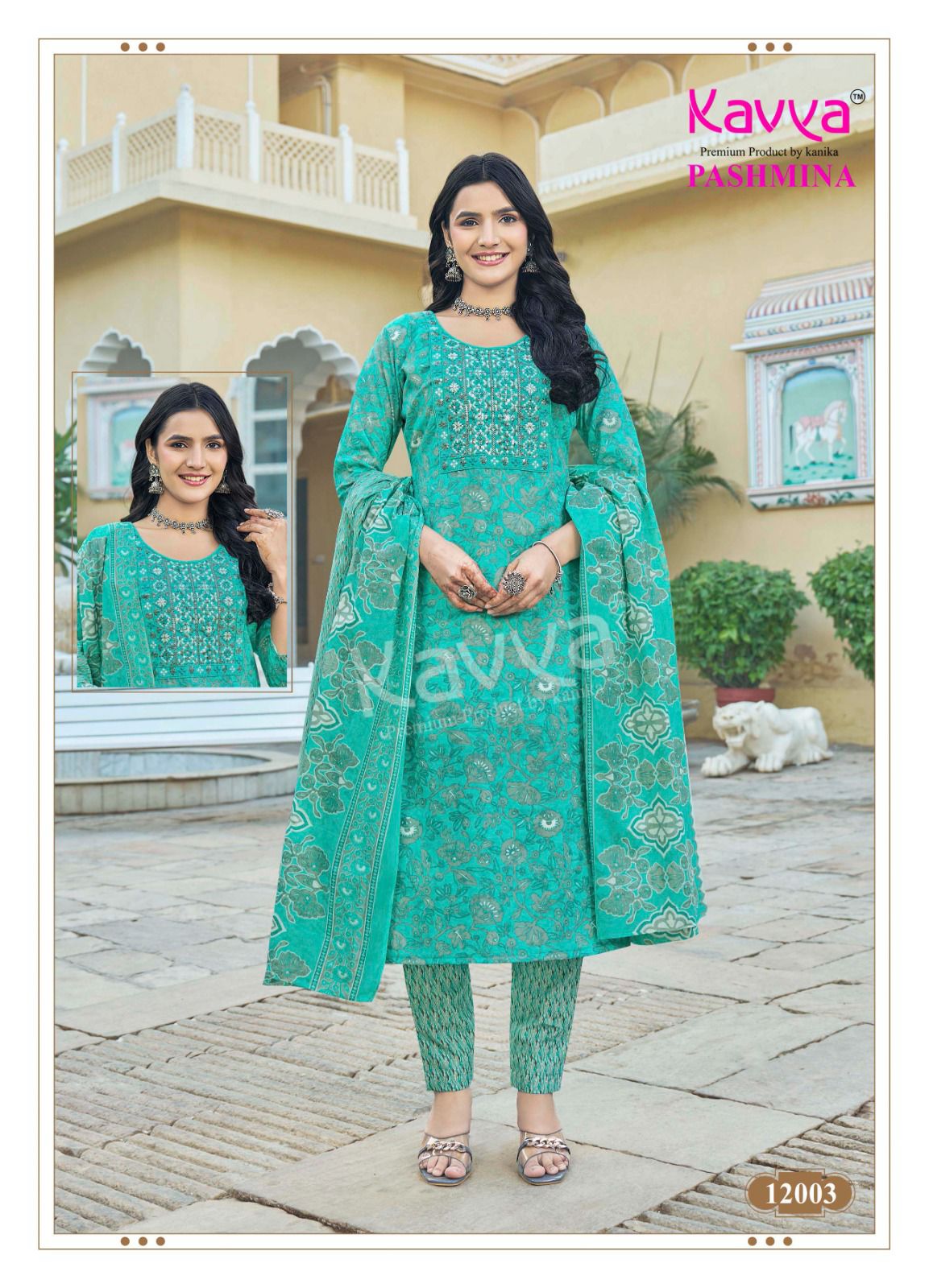 Pashmina Vol 12 Kavya Cotton Readymade Pant Style Suits Wholesale Price