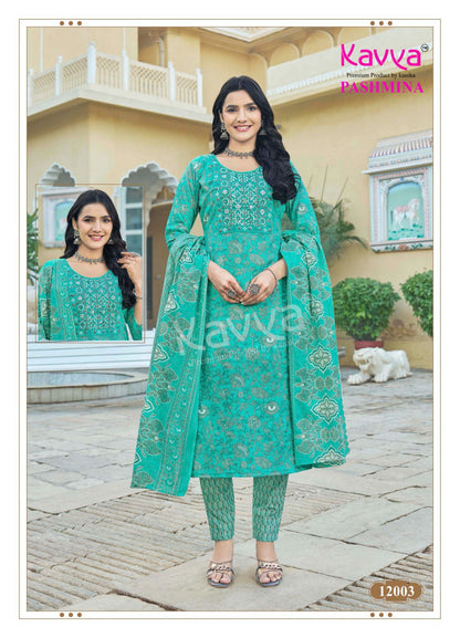 Pashmina Vol 12 Kavya Cotton Readymade Pant Style Suits Wholesale Price