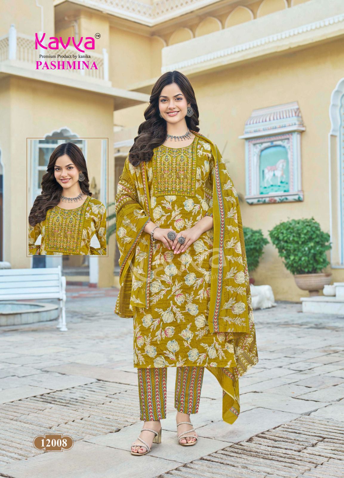 Pashmina Vol 12 Kavya Cotton Readymade Pant Style Suits Wholesale Price