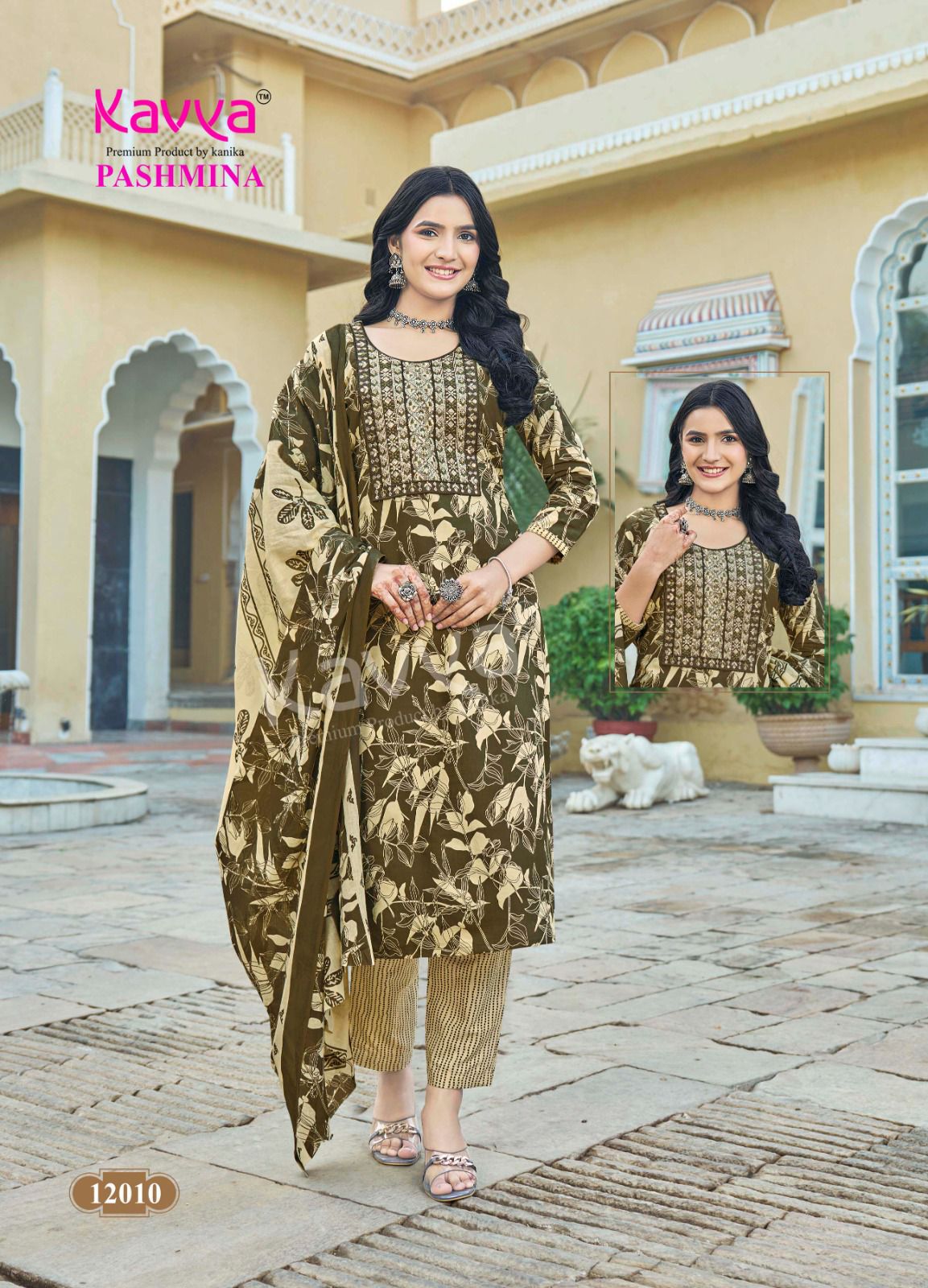 Pashmina Vol 12 Kavya Cotton Readymade Pant Style Suits Wholesale Price