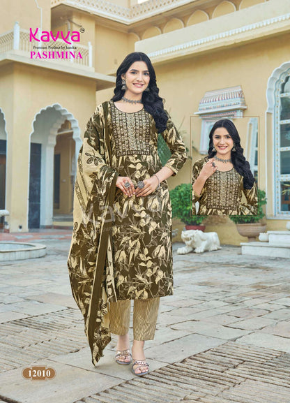 Pashmina Vol 12 Kavya Cotton Readymade Pant Style Suits Wholesale Price