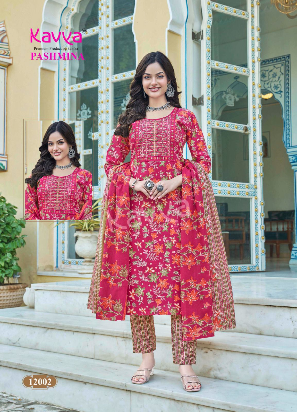 Pashmina Vol 12 Kavya Cotton Readymade Pant Style Suits Wholesale Price