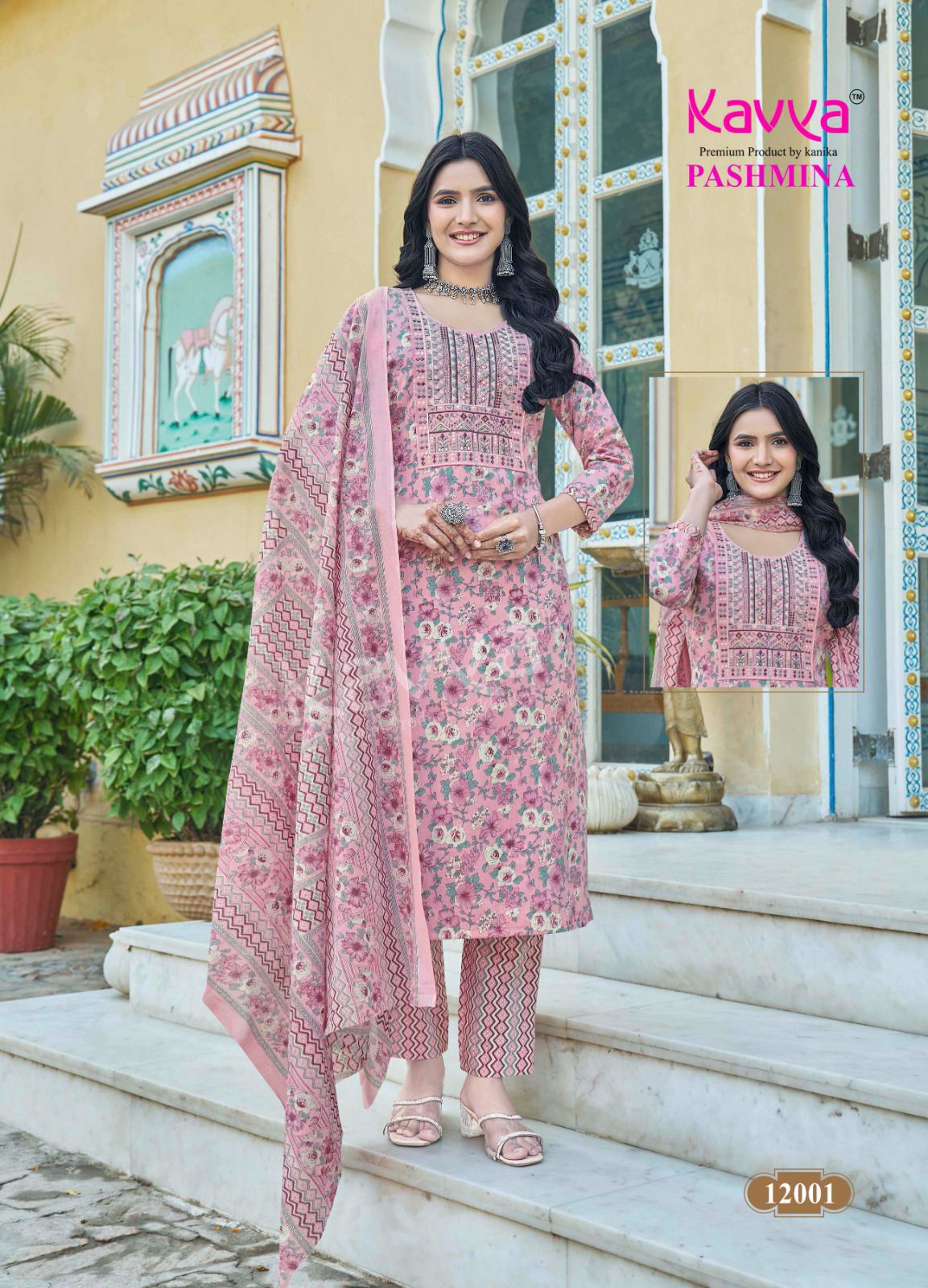 Pashmina Vol 12 Kavya Cotton Readymade Pant Style Suits Wholesale Price