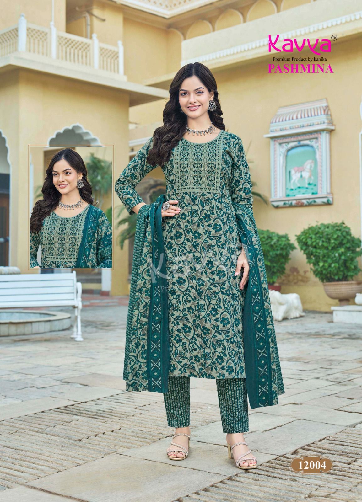 Pashmina Vol 12 Kavya Cotton Readymade Pant Style Suits Wholesale Price