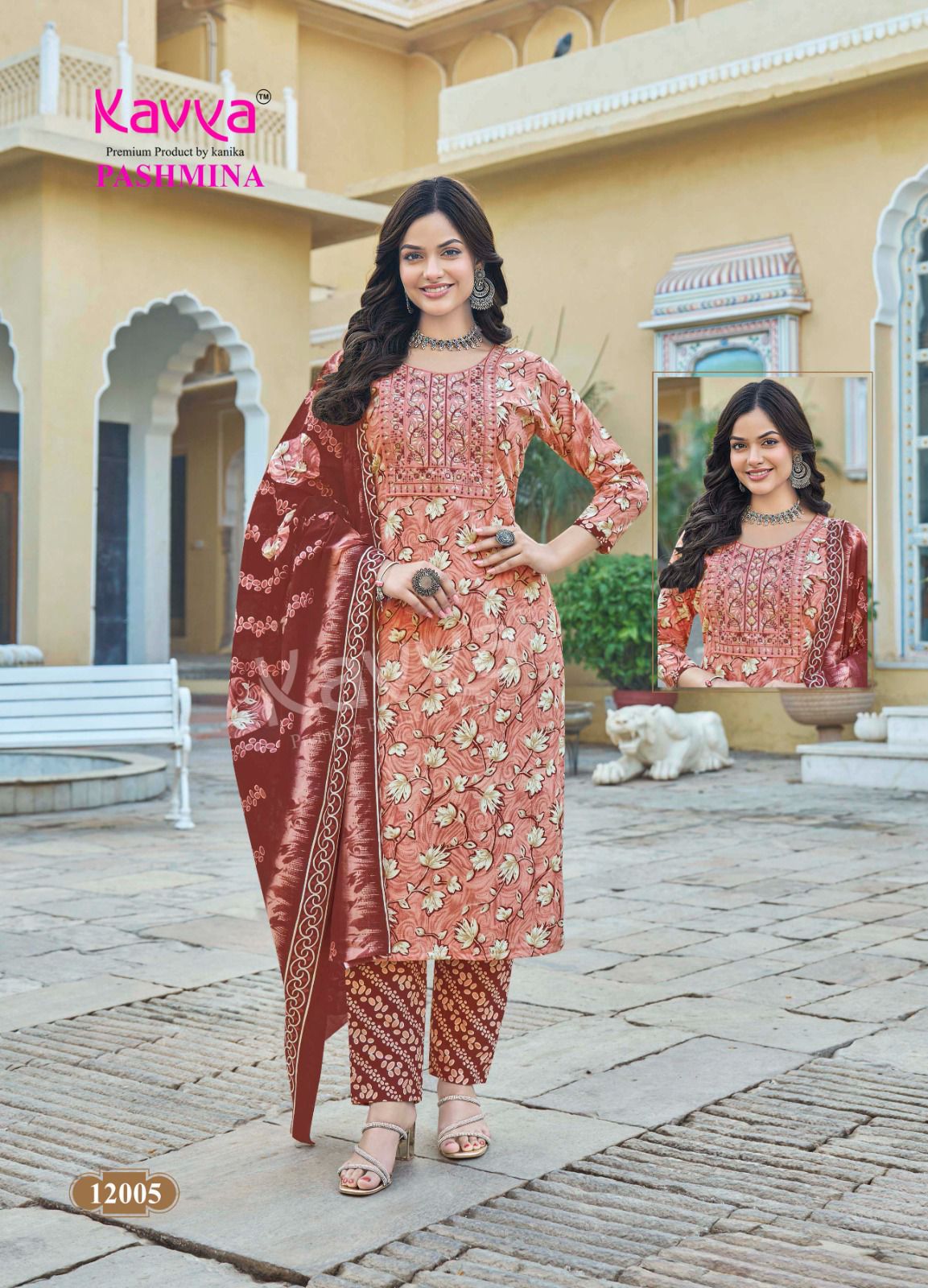 Pashmina Vol 12 Kavya Cotton Readymade Pant Style Suits Wholesale Price