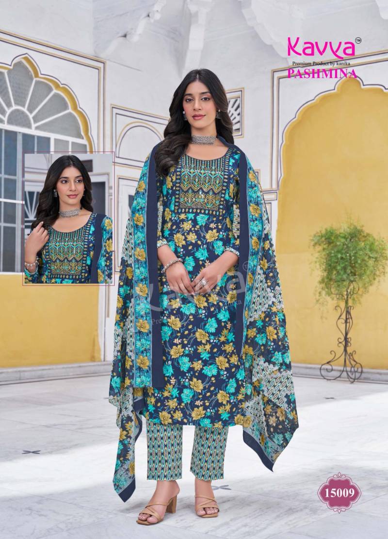 Pashmina Vol 15 Kavya Cotton Readymade Pant Style Suits Wholesaler India