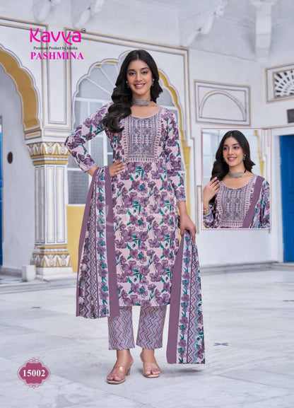 Pashmina Vol 15 Kavya Cotton Readymade Pant Style Suits Wholesaler India
