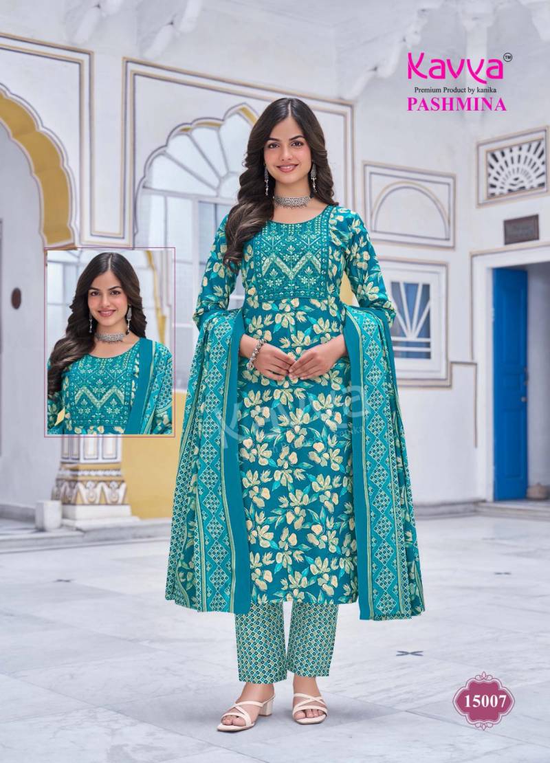 Pashmina Vol 15 Kavya Cotton Readymade Pant Style Suits Wholesaler India
