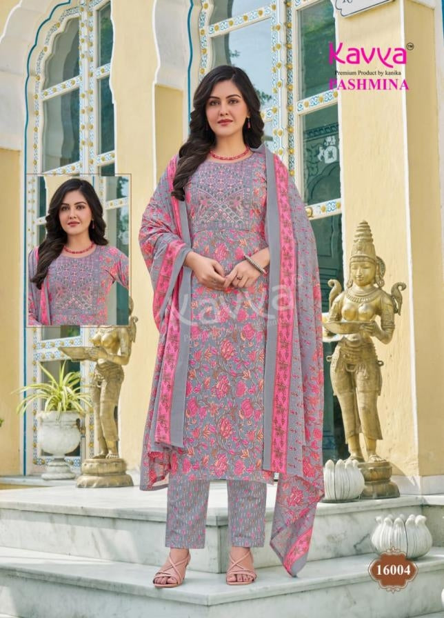 Pashmina Vol 16 Kavya Cotton Readymade Pant Style Suits Wholesale Price