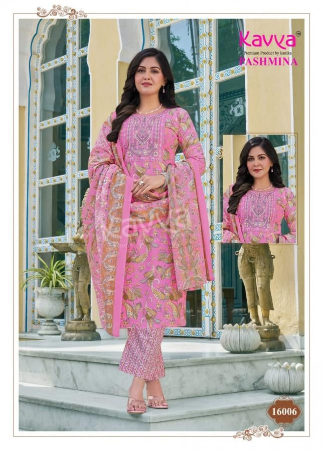 Pashmina Vol 16 Kavya Cotton Readymade Pant Style Suits Wholesale Price