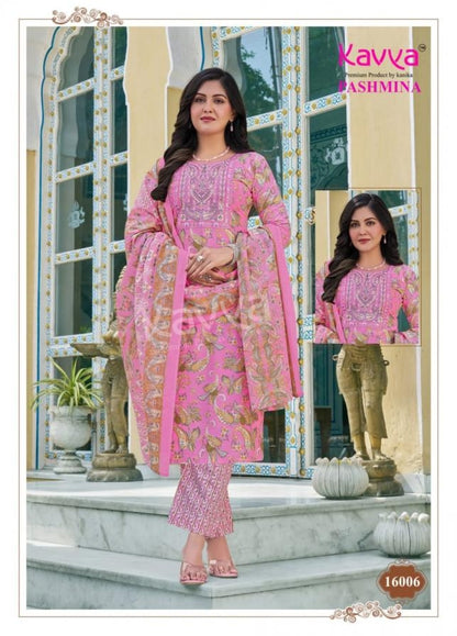 Pashmina Vol 16 Kavya Cotton Readymade Pant Style Suits Wholesale Price