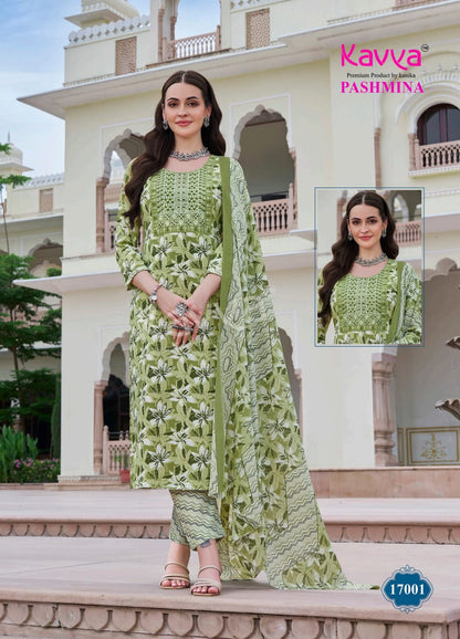 Pashmina Vol 17 Kavya Cotton Readymade Pant Style Suits Exporter Ahmedabad