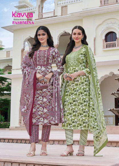 Pashmina Vol 17 Kavya Cotton Readymade Pant Style Suits Exporter Ahmedabad