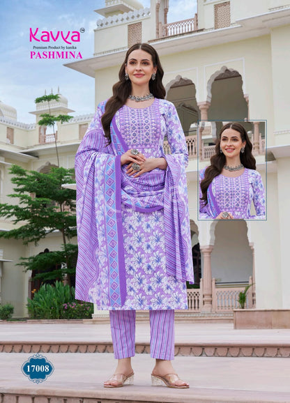 Pashmina Vol 17 Kavya Cotton Readymade Pant Style Suits Exporter Ahmedabad