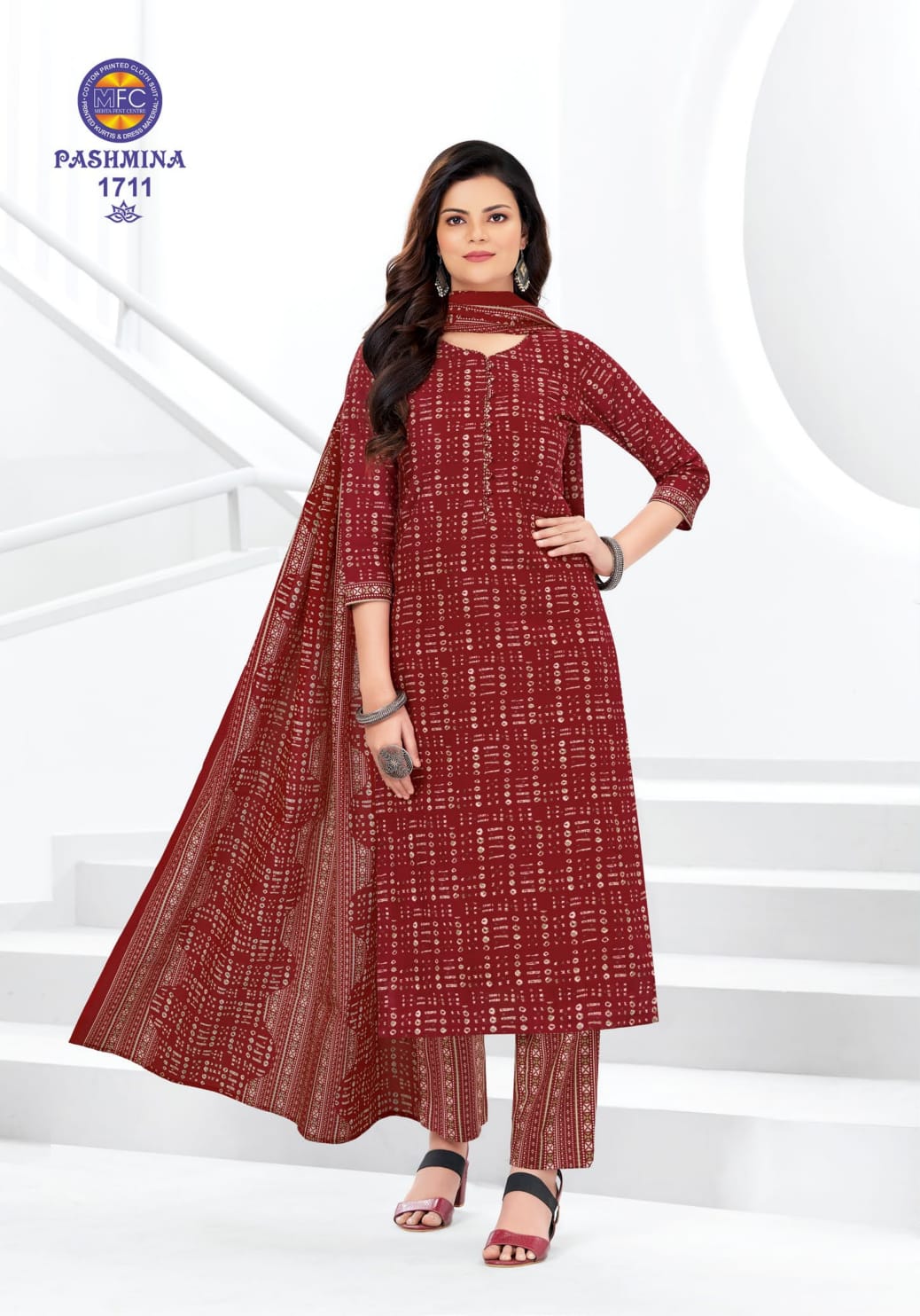 Pashmina Vol 17 Mfc Readymade Cotton Pant Suits Wholesale