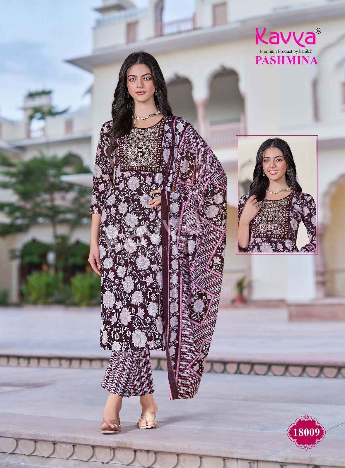 Pashmina Vol 18 Kavya Cotton Readymade Pant Style Suits Wholesaler