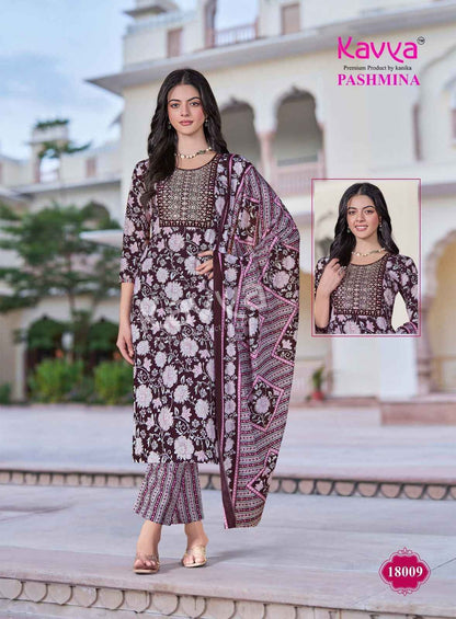 Pashmina Vol 18 Kavya Cotton Readymade Pant Style Suits Wholesaler