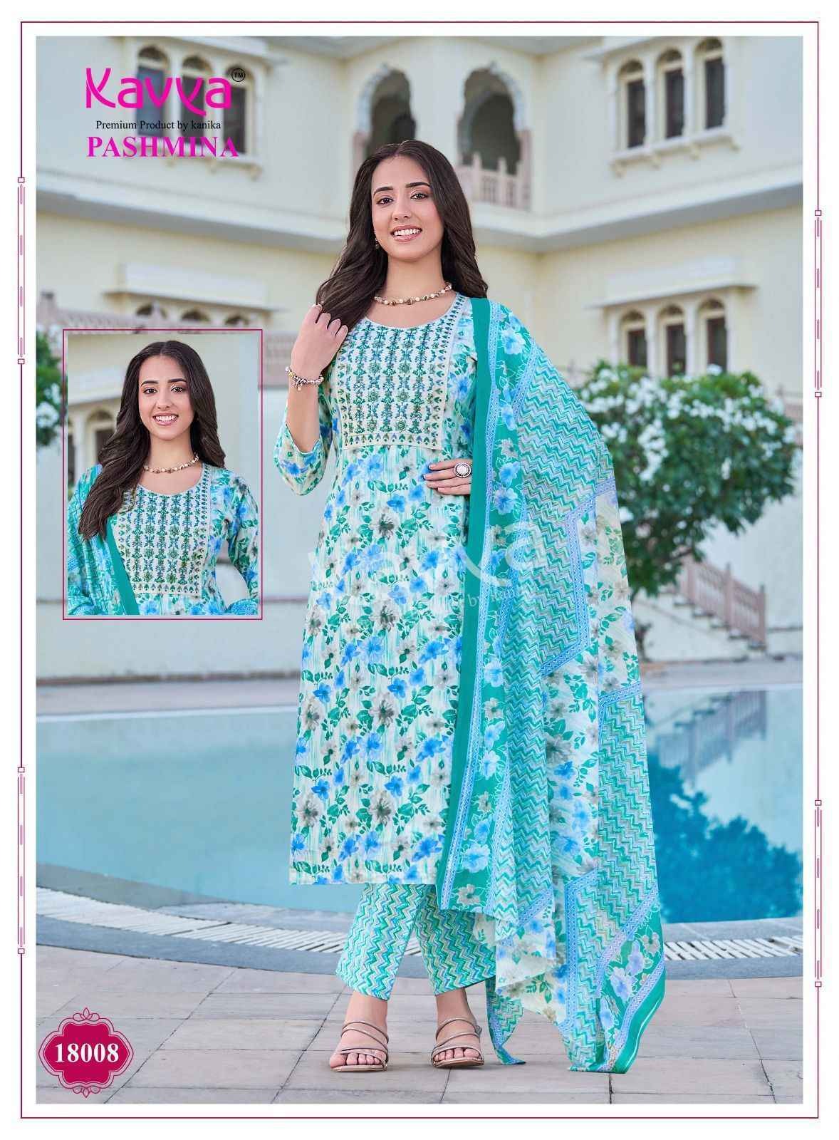 Pashmina Vol 18 Kavya Cotton Readymade Pant Style Suits Wholesaler