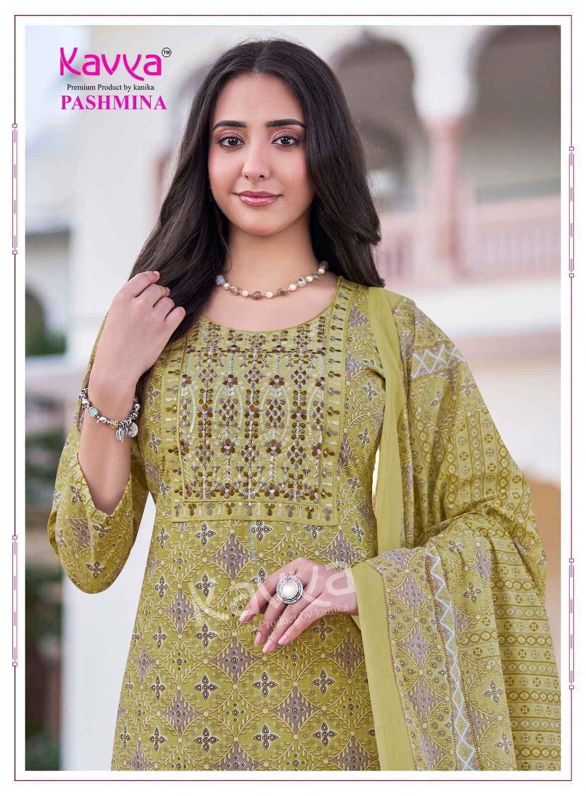 Pashmina Vol 18 Kavya Cotton Readymade Pant Style Suits Wholesaler