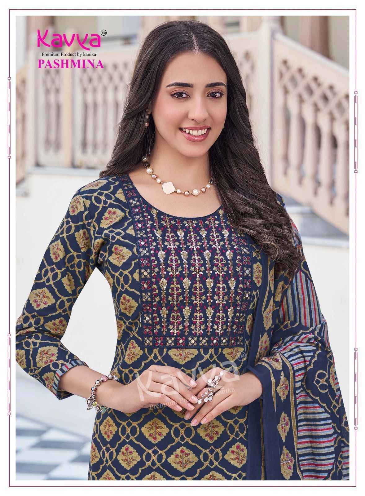 Pashmina Vol 18 Kavya Cotton Readymade Pant Style Suits Wholesaler