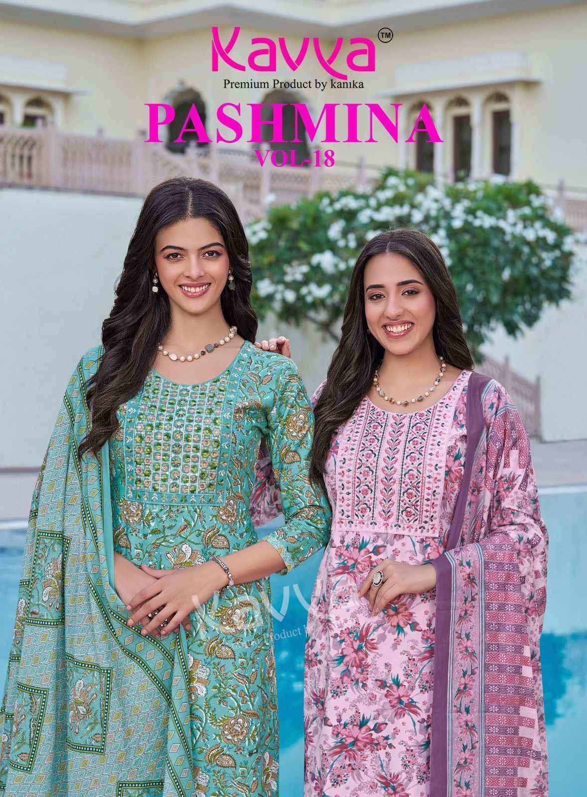 Pashmina Vol 18 Kavya Cotton Readymade Pant Style Suits Wholesaler