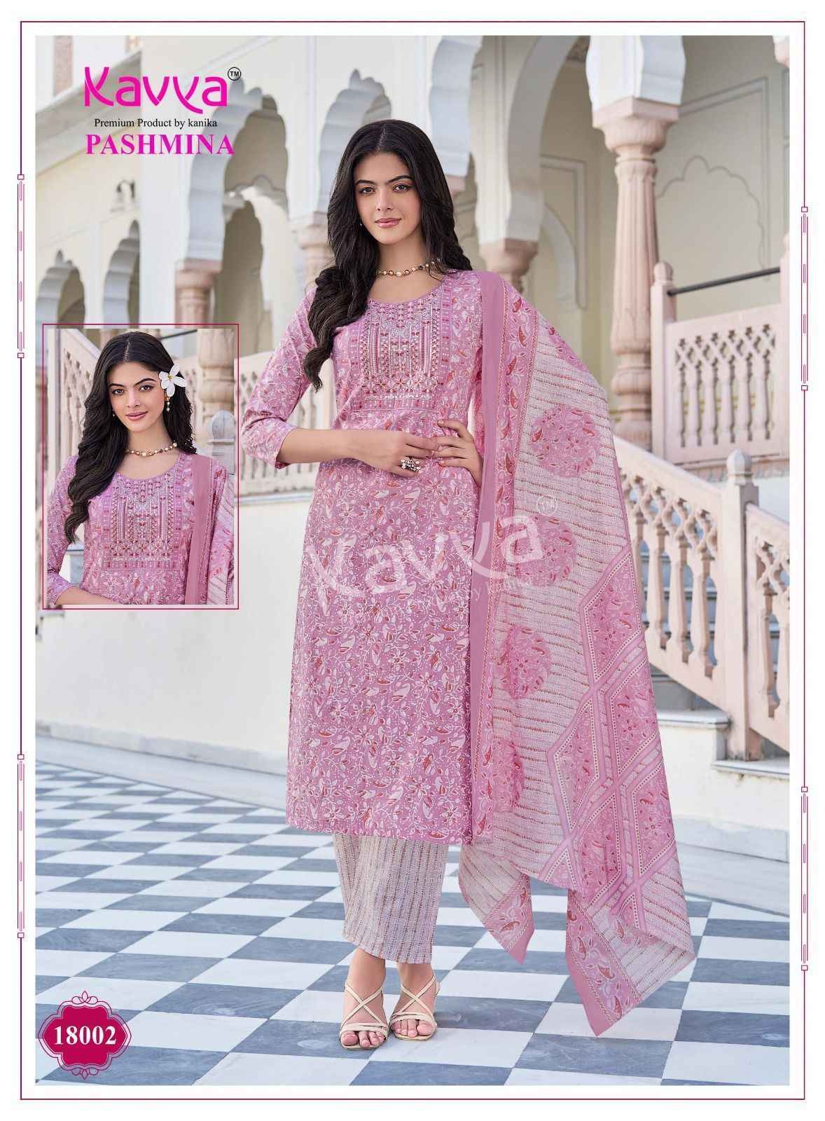 Pashmina Vol 18 Kavya Cotton Readymade Pant Style Suits Wholesaler
