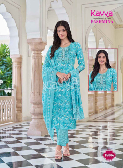 Pashmina Vol 18 Kavya Cotton Readymade Pant Style Suits Wholesaler