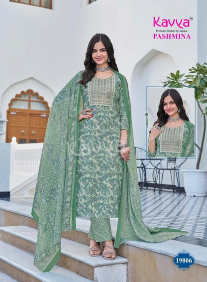 Pashmina Vol 19 Kavya Cotton Readymade Pant Style Suits Supplier India