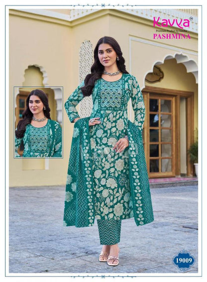 Pashmina Vol 19 Kavya Cotton Readymade Pant Style Suits Supplier India
