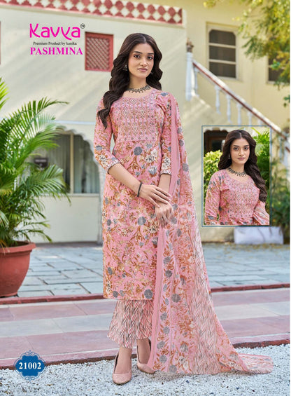 Pashmina Vol 21 Kavya Readymade Cotton Pant Suits Wholesale Rate