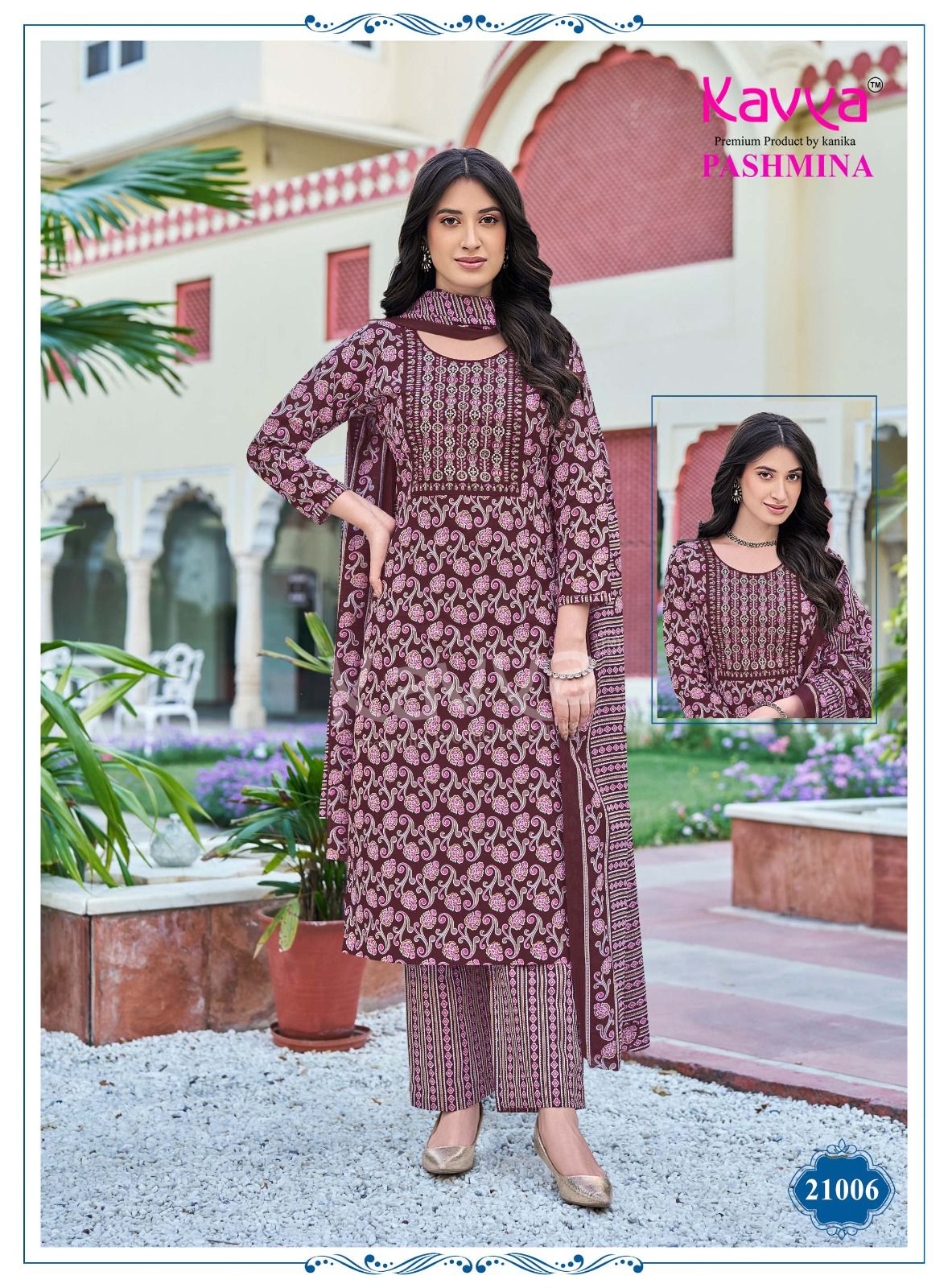 Pashmina Vol 21 Kavya Readymade Cotton Pant Suits Wholesale Rate