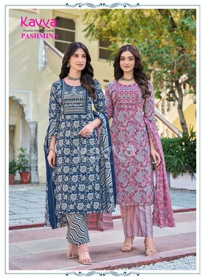 Pashmina Vol 21 Kavya Readymade Cotton Pant Suits Wholesale Rate