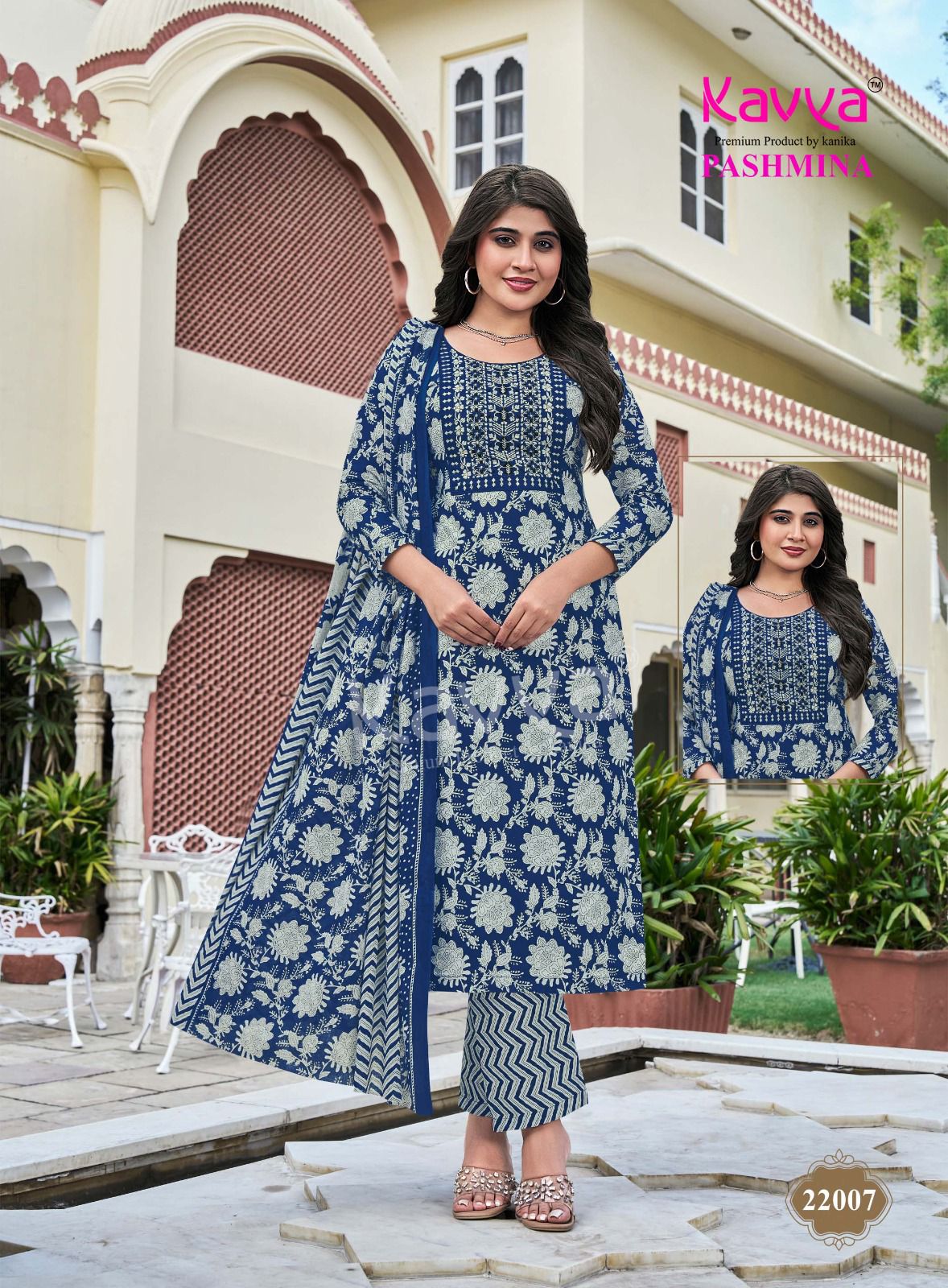 Pashmina Vol 22 Kavya Cotton Readymade Pant Style Suits Wholesale