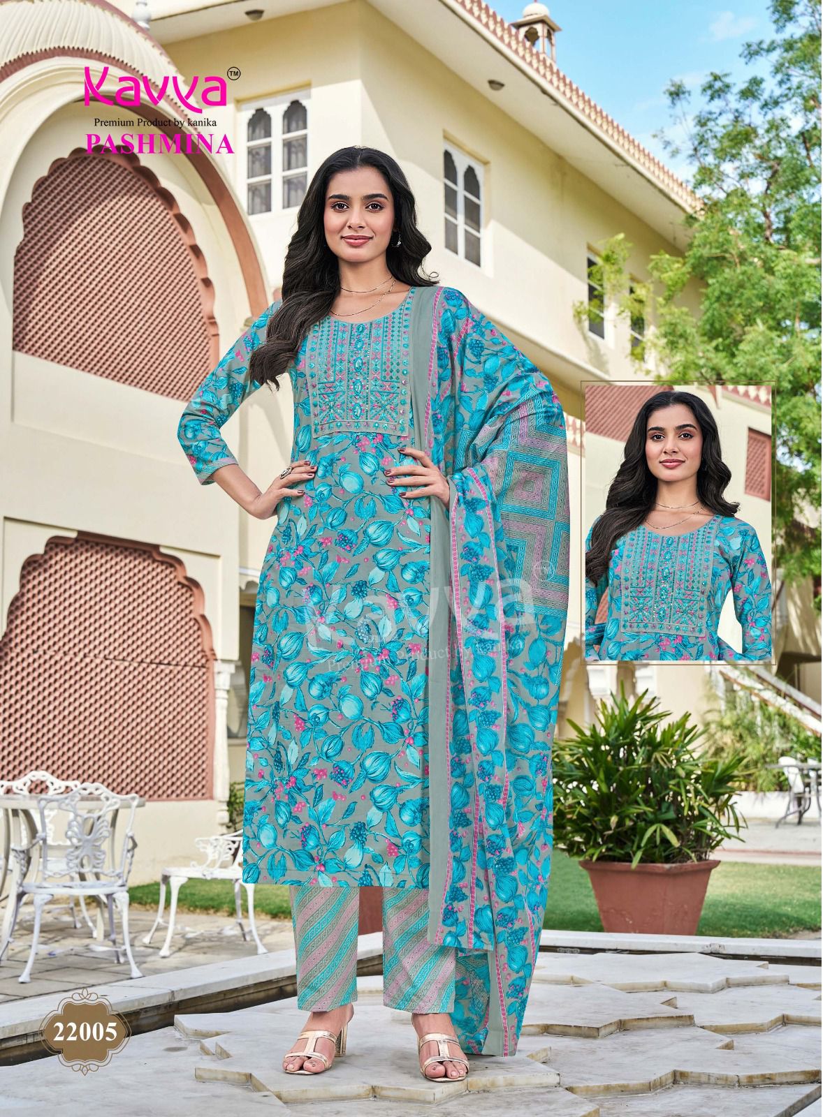 Pashmina Vol 22 Kavya Cotton Readymade Pant Style Suits Wholesale