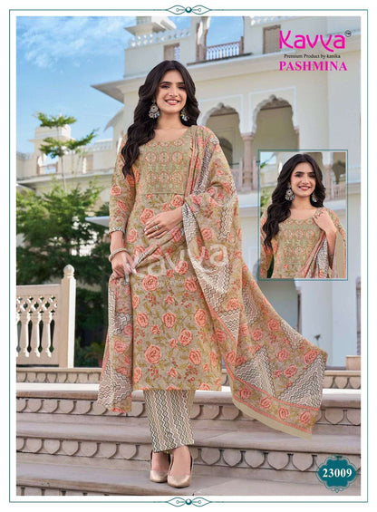 Pashmina Vol 23 Kavya Readymade Cotton Pant Suits Supplier India
