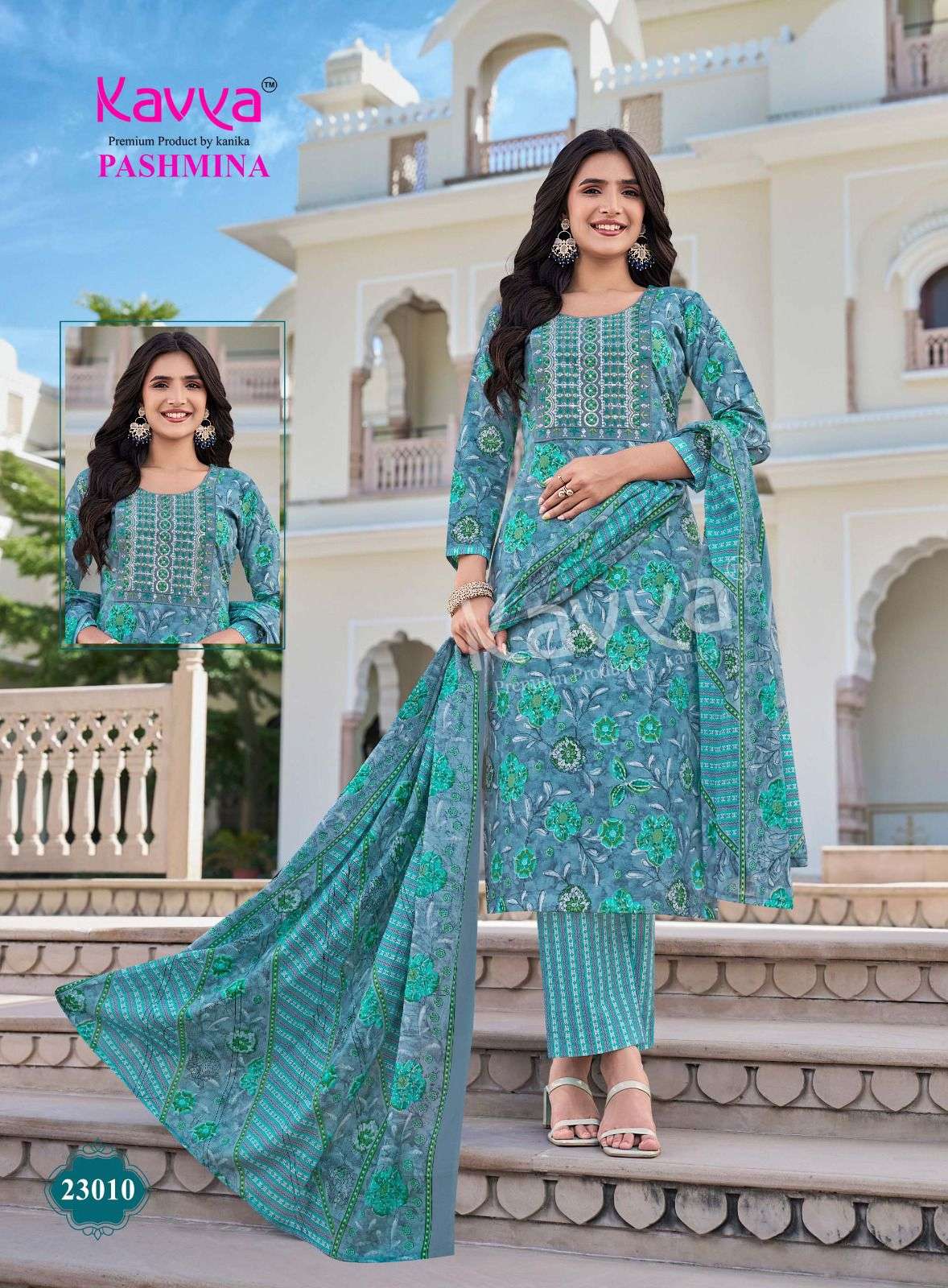 Pashmina Vol 23 Kavya Readymade Cotton Pant Suits Supplier India
